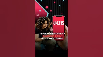 TikTok users flock to Xiaohongshu as US ban looms #tiktokrefugee #rednote