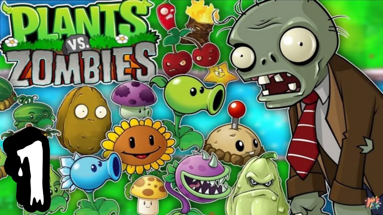Plants VS Zombies Gameplay Walkthrough Part 1 No Commentary - YouTube