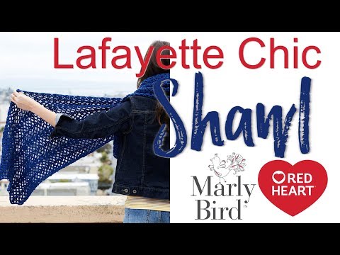 Beginner Crochet Lace Made Easy: Lafayette Chic Shawl [Right Handed}