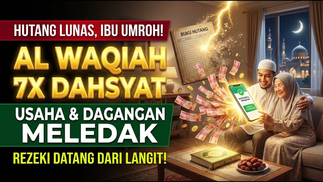 DAHSYATNYA KEKUASAAN ILAHI! Al Waqiah 7x Magnet Rezeki Melimpah Sepanjang Bulan Suci