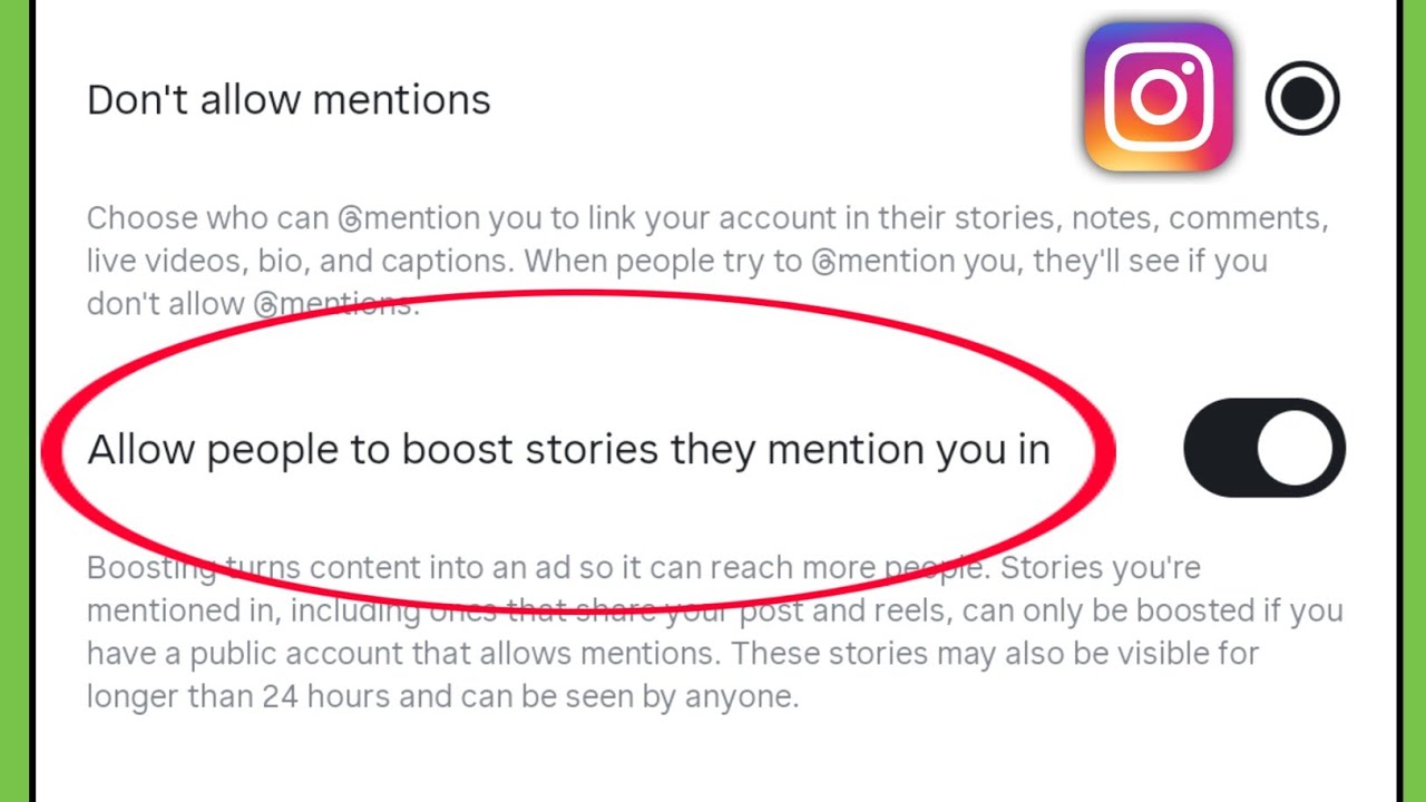 Allow people to boost stories they mention you in kya hota hai