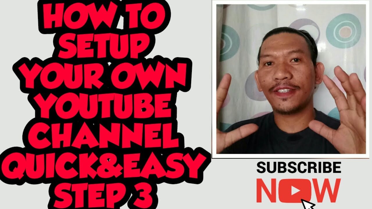 HOW TO SET UP YOUR OWN YOUTUBE CHANNEL TUTORIAL STEP3 by JPC - YouTube