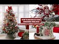 CHRISTMAS TREE DECORATE WITH ME STEP BY STEP RED & GOLD 2021 | HOW TO DECORATE A CHRISTMAS TREE