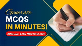 How to Generate MCQs with JungleAI | Create Multiple-Choice Questions Easily screenshot 1
