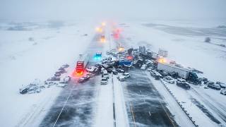 CHAOS in Iowa! Massive Winter Storm WRECKS I-80 — Hundreds of Pileups Reported