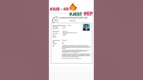 #JEST_2023_RESULT #AIR_48 #EXPLORE_PHYSICS #HIMANSHU_SIR