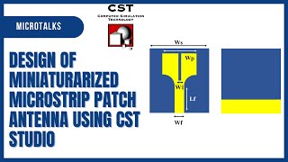 Design of Miniaturarized Microstrip Patch Antenna using CST studio