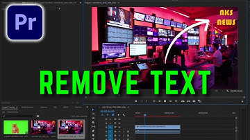 Premiere Pro: tekst uit video verwijderen