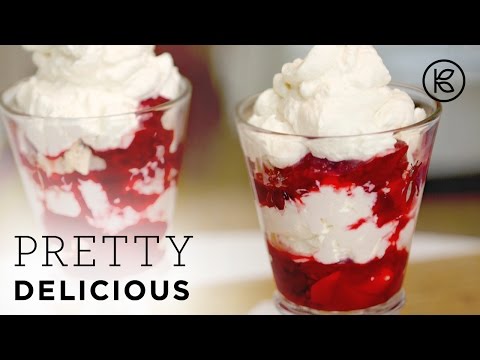 Eton Mess Dessert with Berry Sauce | Pretty Delicious