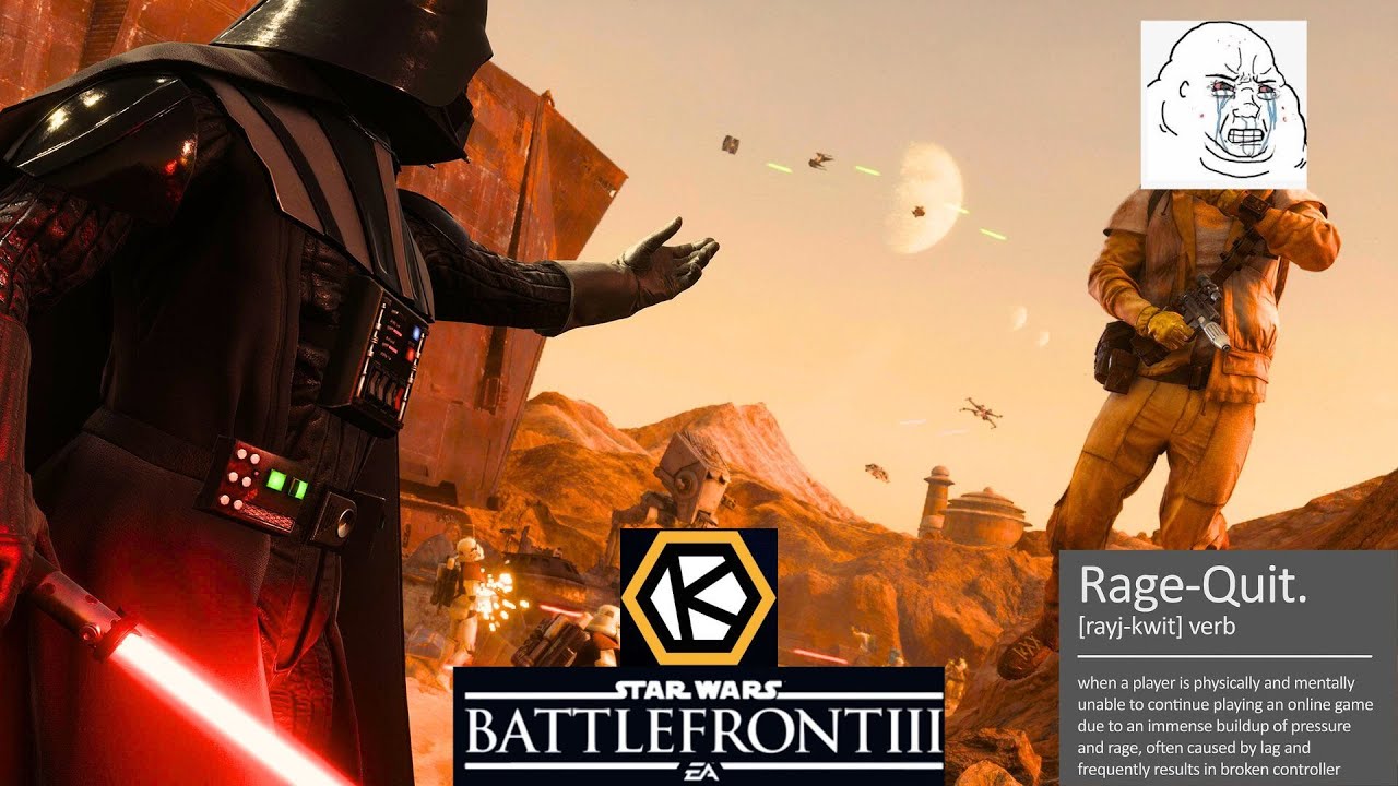 MAKING SERVER ADMIN RAGE CUZ HE LOST 3-0 | STAR WARS BATTLEFRONT 2 1V1 ...