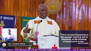Rev. Charles Ndede Sermon - 18th Jan 2026 | ACK St. Peters Church Kahawa Sukari