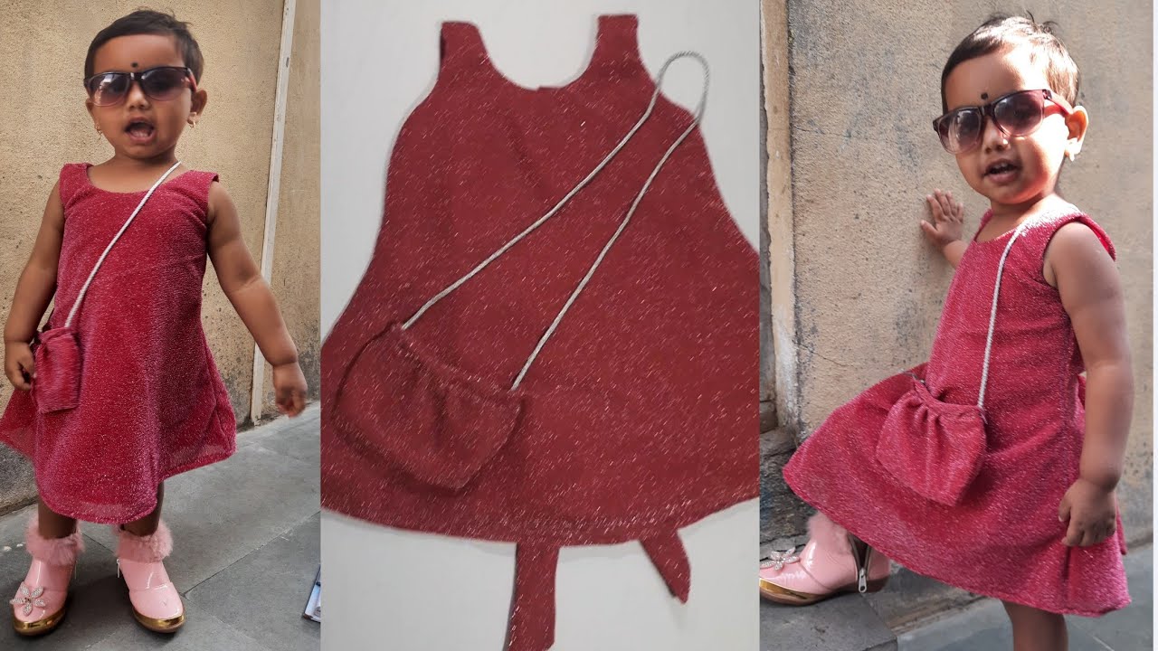 how to make baby frock very eassy cutting and stitching।बेबी फ्रॉक।baby