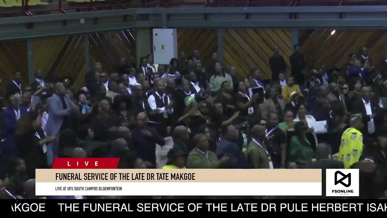 THE FUNERAL SERVICE OF THE LATE  DR TATE MAKGOE