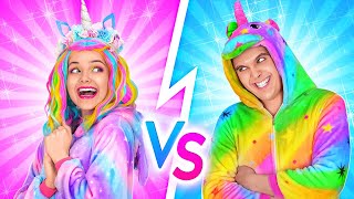 GOOD UNICORN VS BAD UNICORN || Funny DIY Food Pranks on Friends! Real Voices By 123GO! FOOD