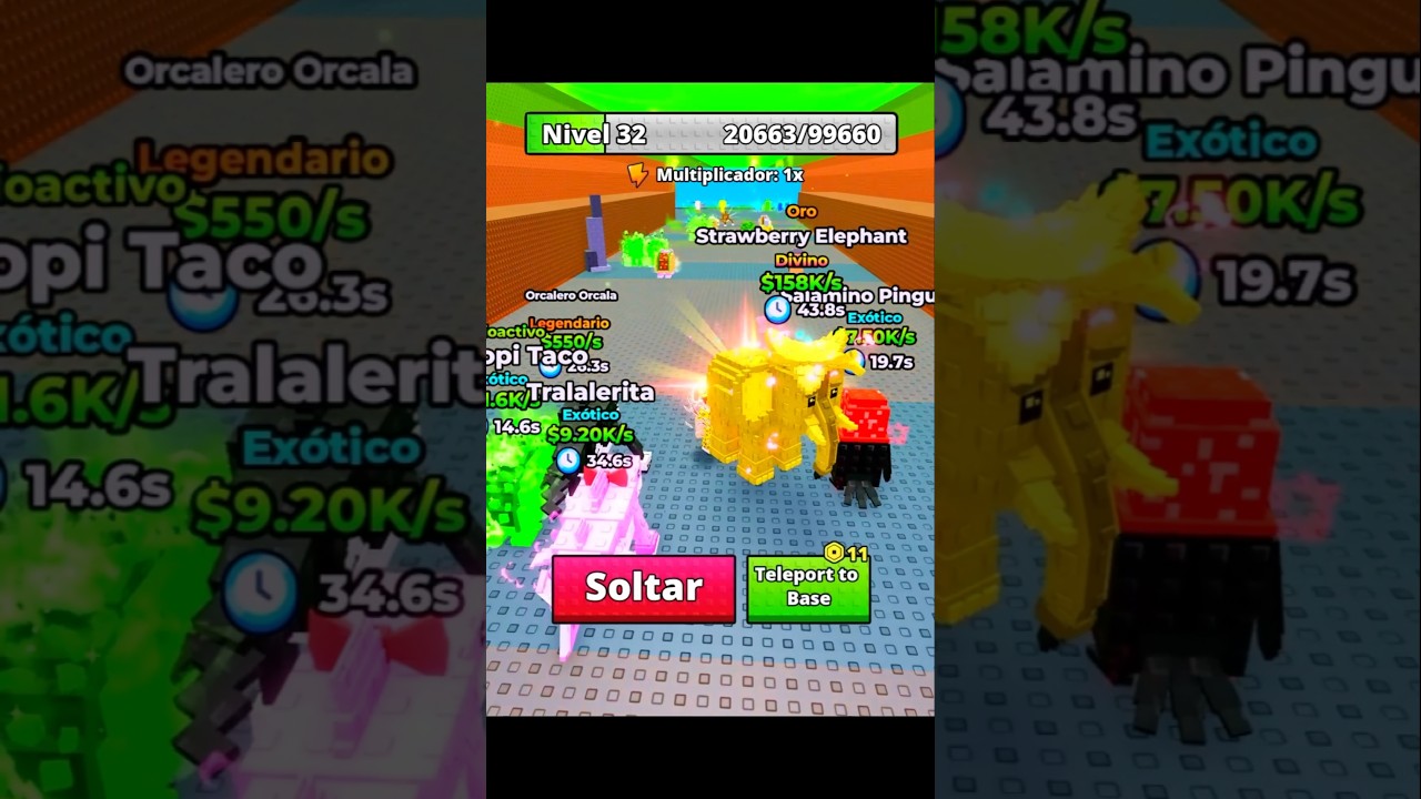 A HACKER STOLE MY GOLDEN ELEPHANT IN ESCAPE FROM ONE SPEED BY BRAINROT #shorts #roblox #gaming