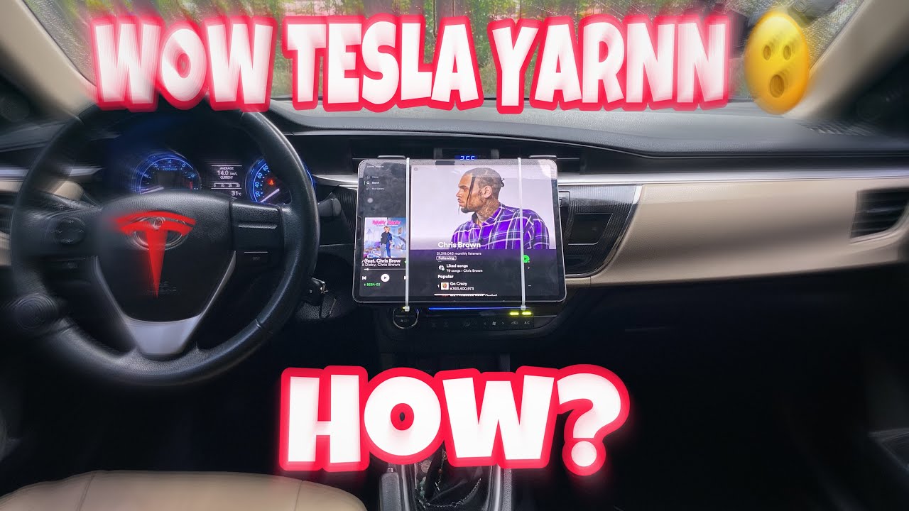 DIY TESLA HEAD UNIT DISPLAY. - YouTube