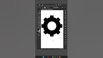 How to make setting icon in illustrator #shortvideo #youtubeshorts #trendingshorts