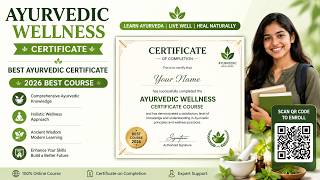 Free Ayurvedic Wellness Certification 2026 | Online Medical Course with Certificate | Healthcare