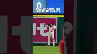 It’s always off the wall or Jo Adell robbing us!!! #mlbprops #baseball #sportsbetting