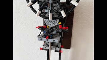 LEGO Pendulum clock with grasshopper escapement