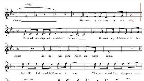 Les Miserables - I Dreamed a Dream (1987), C-Instruments Play along