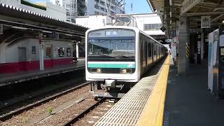 E501系K753編成水戸駅発車
