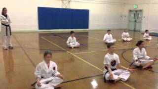Meditation in Taekwondo class screenshot 4