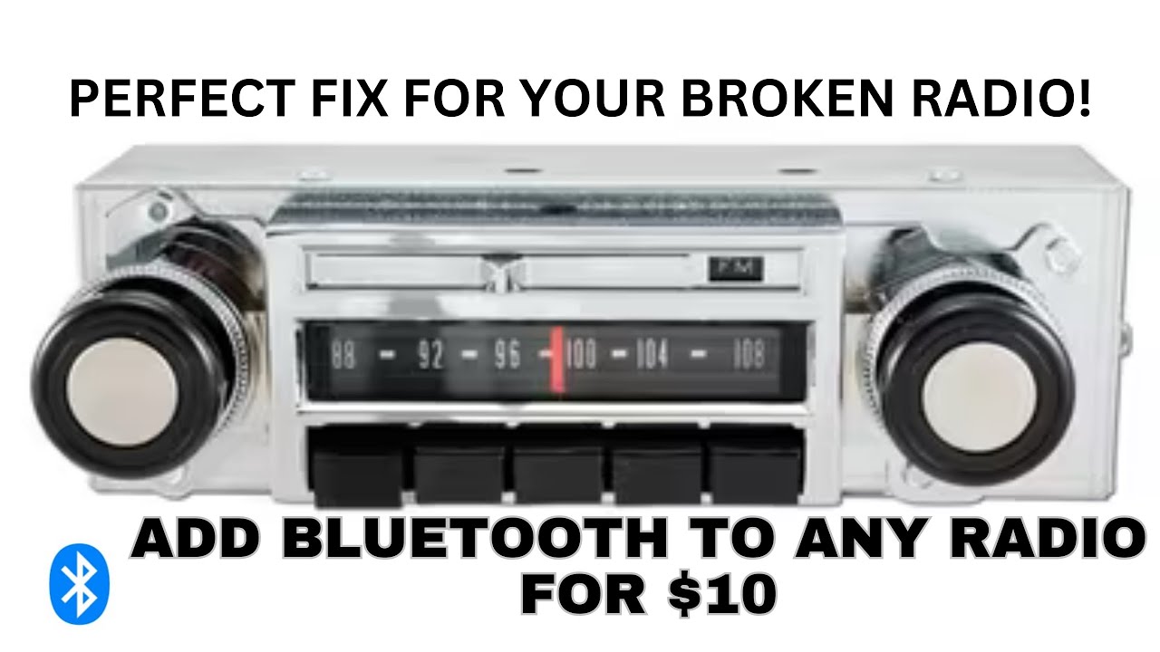 Bluetooth Radio in a Classic Car or Truck for $10?  I’ll show you how I did it.