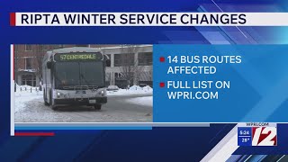 Ripta Makes Winter Service Changes