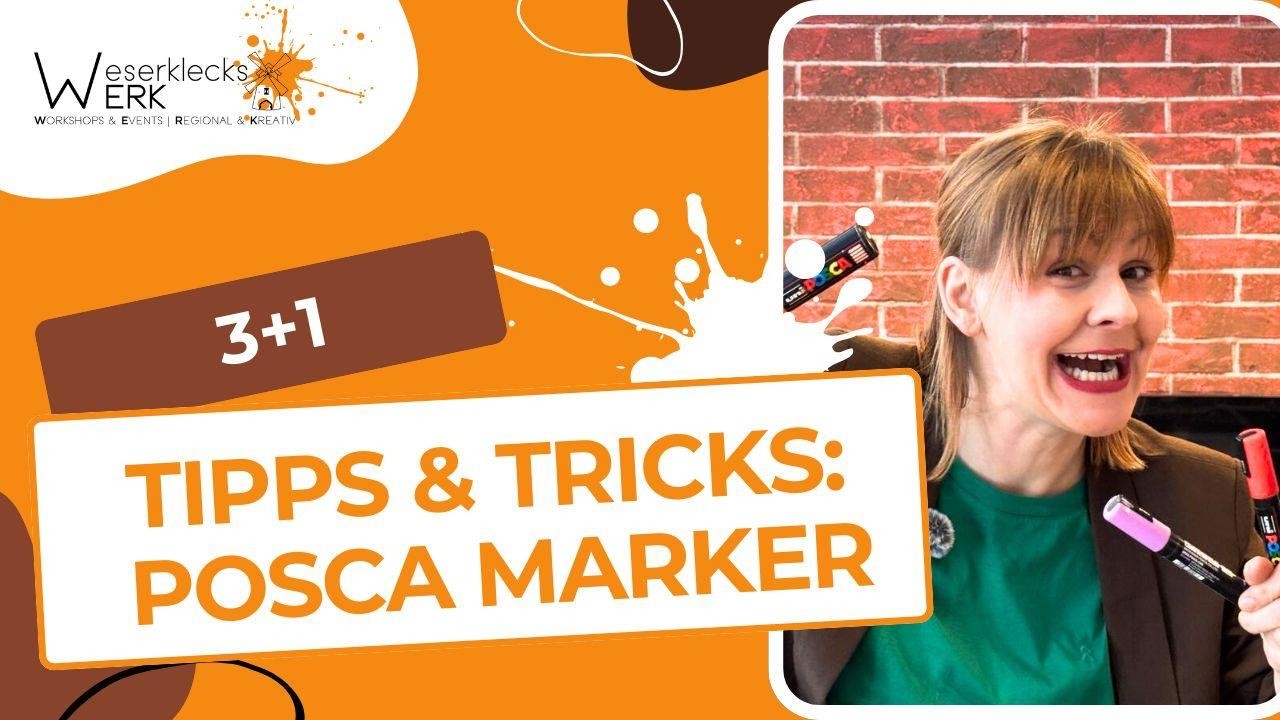 Posca Marker Tipps und Tricks - Kreativ sein mit WeserklecksWERK Franzi