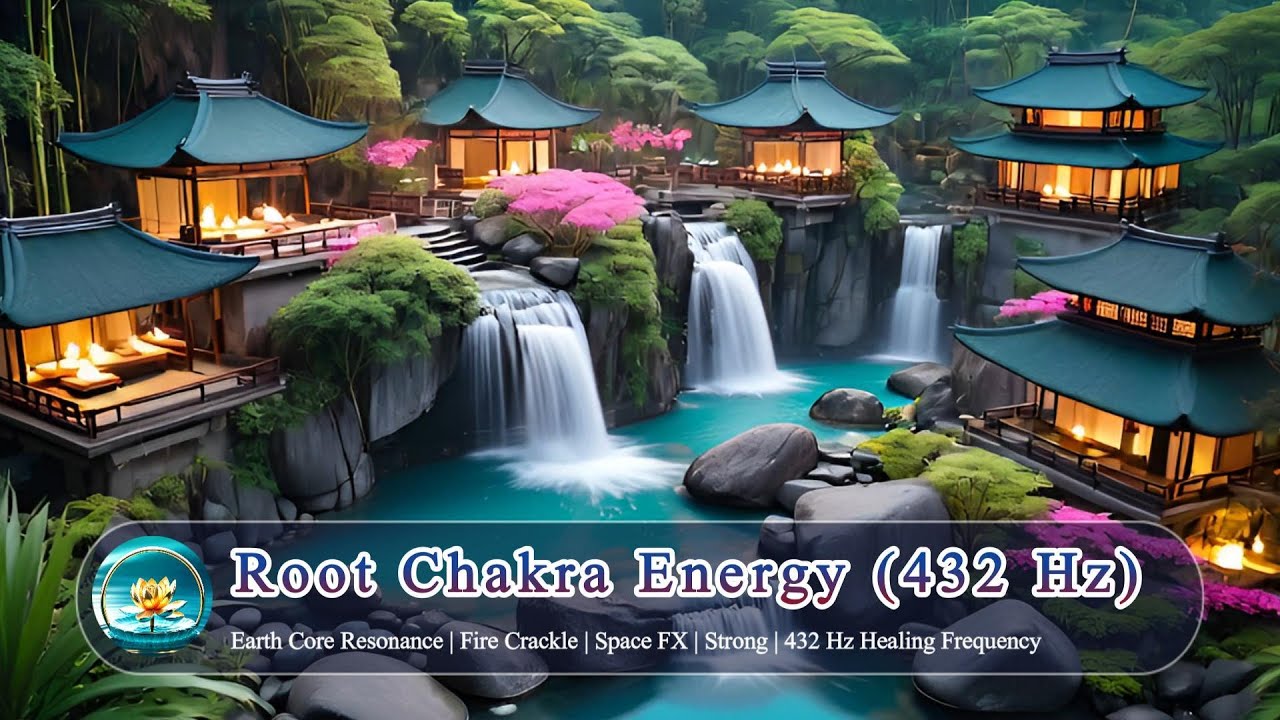 432 Hz Healing Frequency | Earth Core Resonance | Fire Crackle | Space FX | Strong | Pure Relaxation