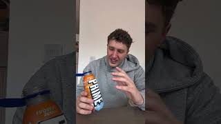 Trying Prime for the first time! #prime #ksi #loganpaul #primehydrationdrink #foodreview #eatwithme