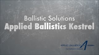 Ballistic Solutions Ab Kestrel