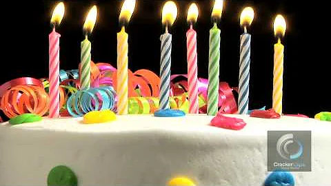 Birthday Cake with Candles - stock video