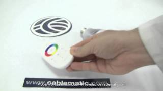 Bombilla LED RGB con mando a distancia táctil distribuido por CABLEMATIC ® screenshot 2