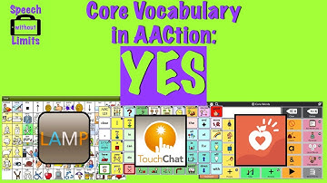 Core Vocabulary in AACtion: YES