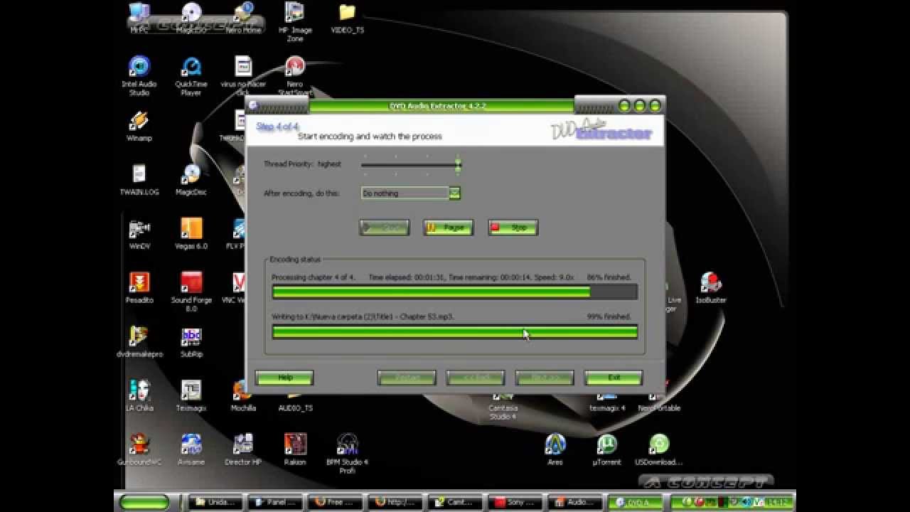 tutorial extraer audio de dvd a cd con dvd audio extractor YouTube