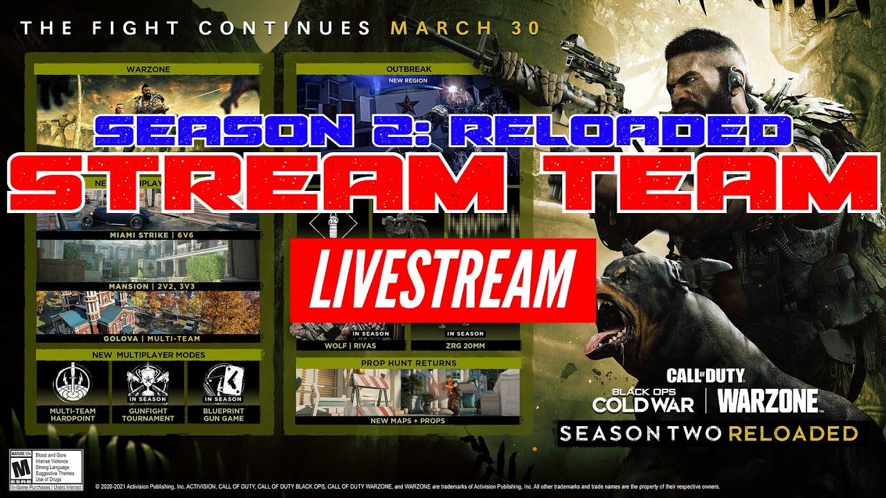 🔴 STREAM TEAM - SEASON 3 COUNTDOWN | Woojer Vest Gameplay | Season 2 Cold War