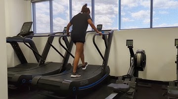 Curved treadmill
