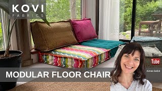 MODULAR FLOOR CUSHION & CHAIR UPHOLSTERY TUTORIAL | True Bohemian Hippie Chic Lounging Furniture.
