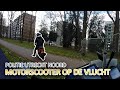 Achtervolging motorscooter door politie Utrecht Noord.