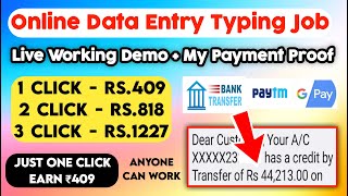 Data Entry Live Demo With My Payment Proof  Online Typing Job at Home No investment in Tamil 2023