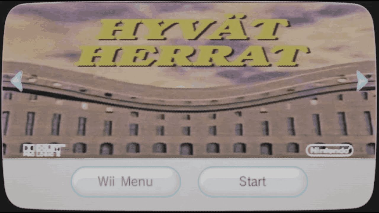 Hyvät Herrat Intro (Nintendo Wii) (PAL) [Rare Footage]