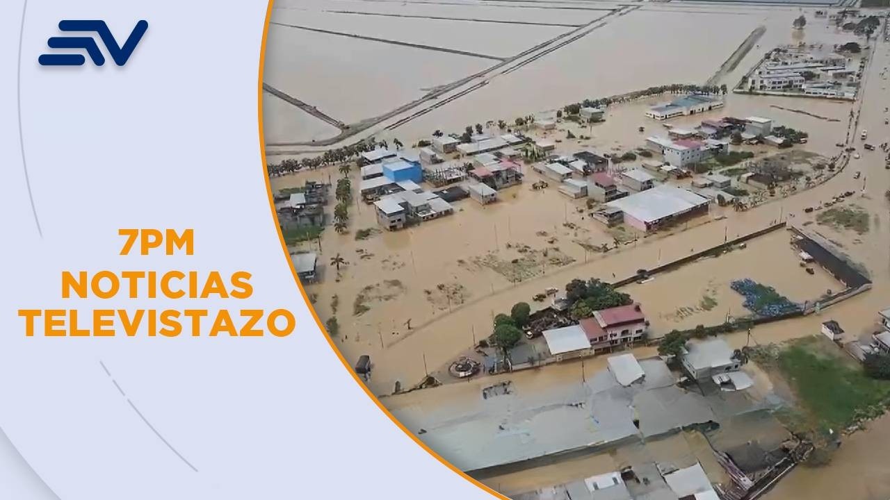 El Río Balao se desbordó y rompió un muro esta madrugada | Televistazo | Ecuavisa