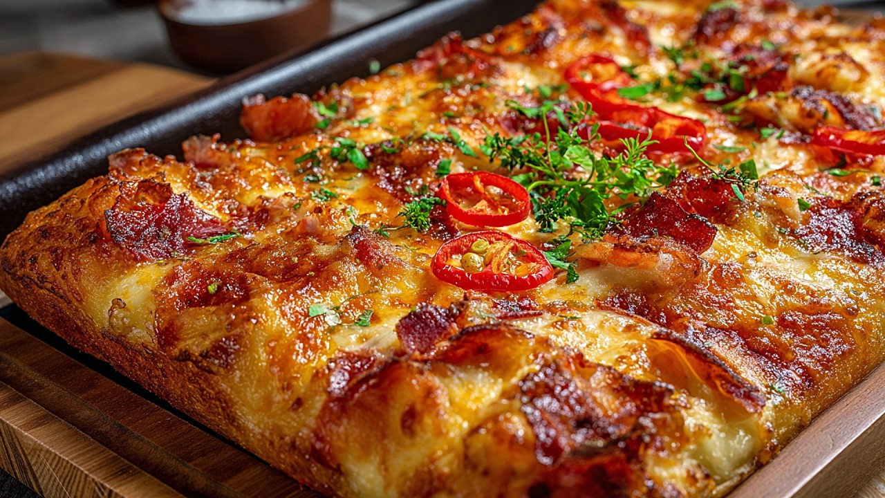 Фокачча а-ля пицца👌Как испечь лучшую фокаччу, которую вы когда-либо пробовали.