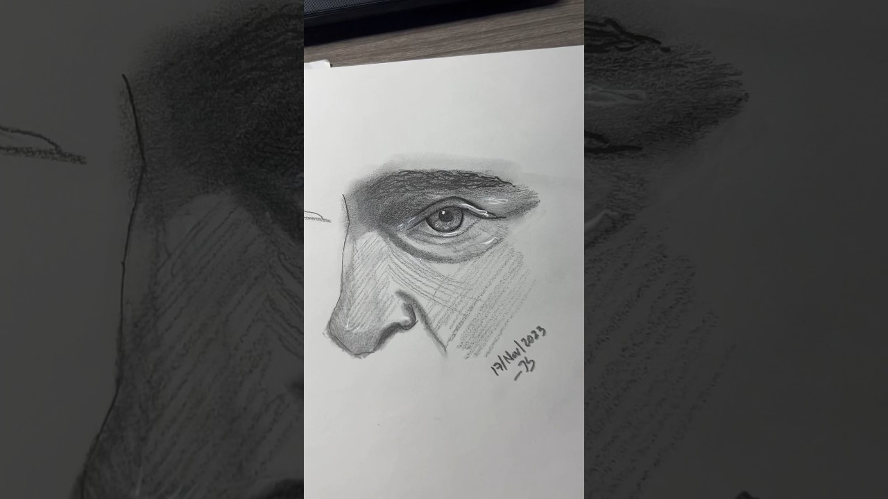SKETCHING Napoleon’s eye! 👀🎨 