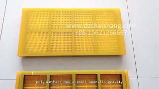 Manufacturer Urethane linear vibrating screen,Polyurethane plate