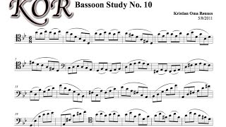 KOR - Bassoon Study no. 10 [Performed by the Composer]