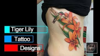 Tiger Lily Tattoo Designs