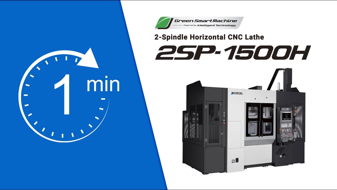 One-Minute Series / 2-Spindle Horizontal CNC Lathe 2SP-1500H